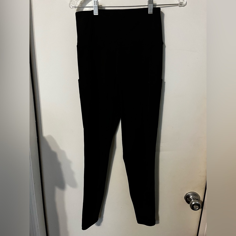 American Eagle Black The Everything Pocket Leggings Sz Medium